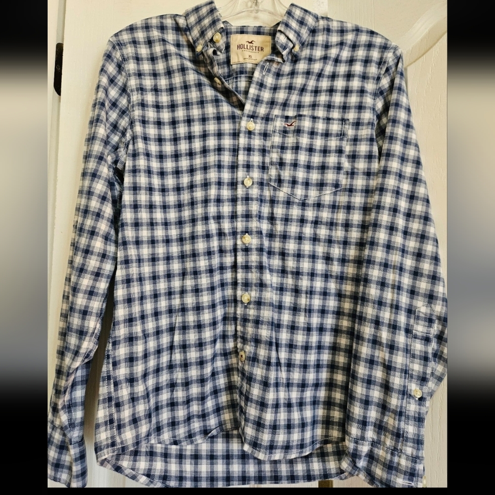 Mens Hollister LS button-up shirt
